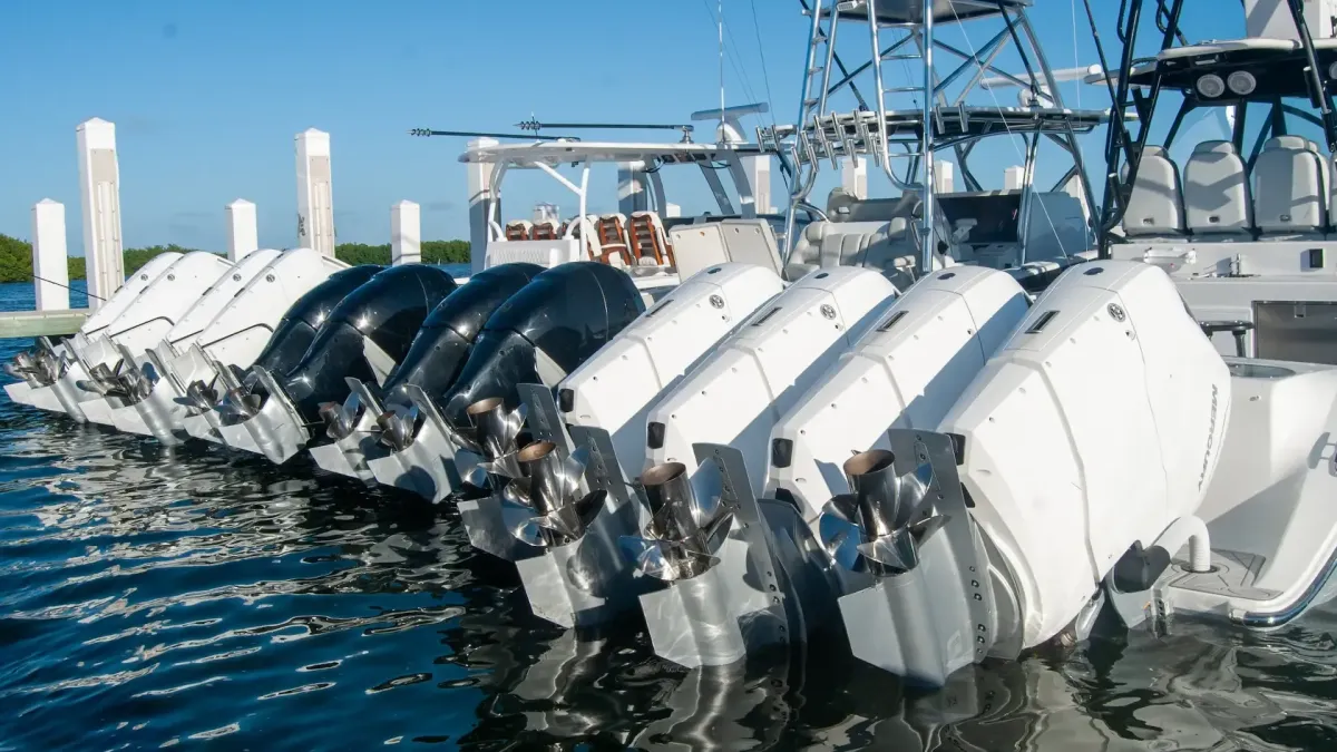 Boats at the BTH Marine Marine - mercury outboards