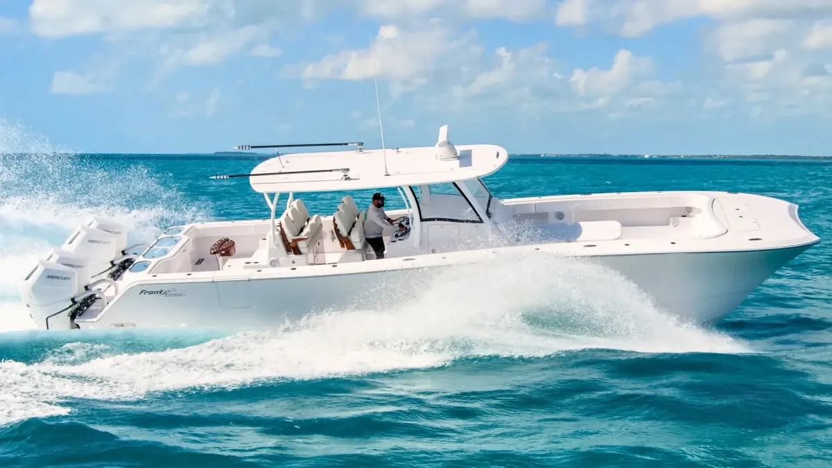 Front Runner 43 Catamaran with quad mercury 400hp v10s in key largo
