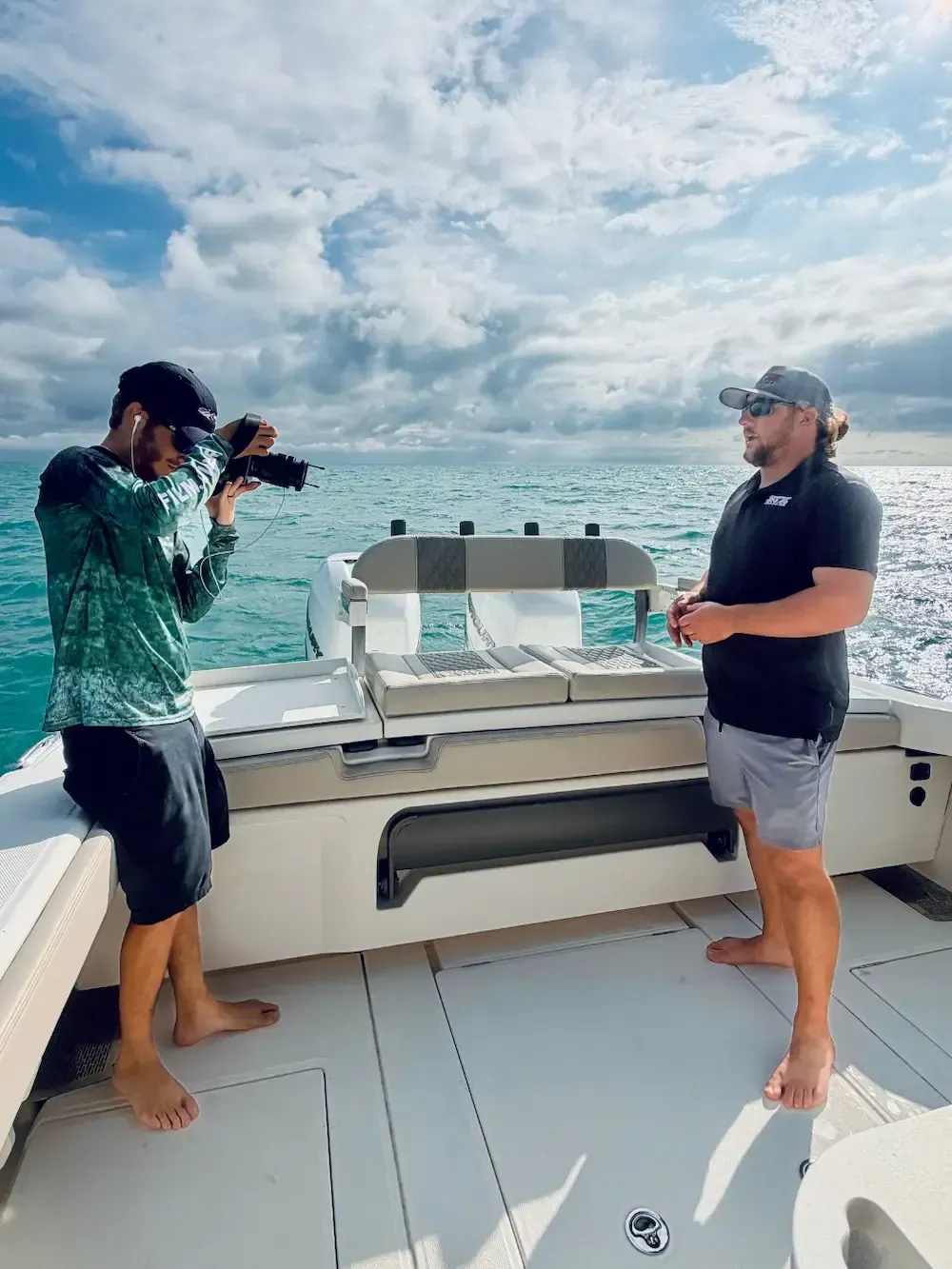 photoshoot for incoming consignment boat 