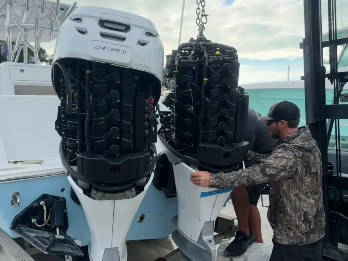 Twin Mercury Repower at BTH Marine 