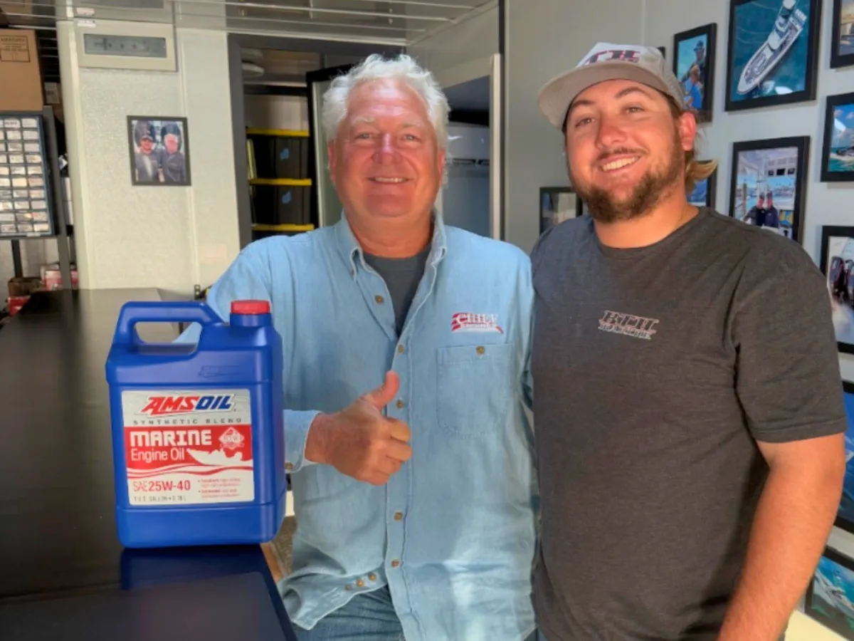 Blye and Tommy with amsoil