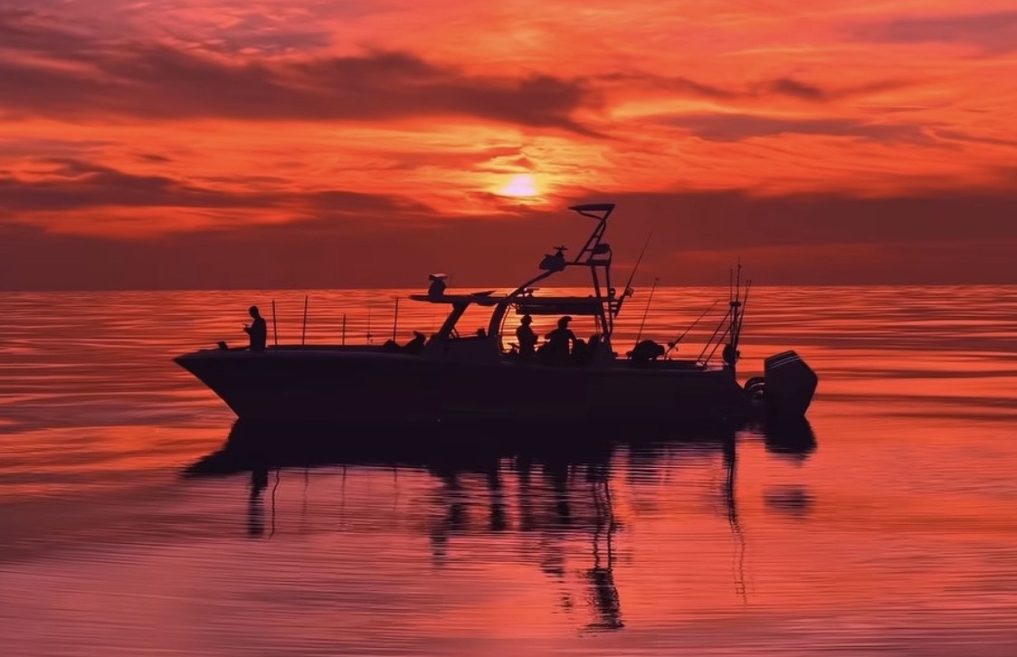 Front Runner Catamaran at sunset