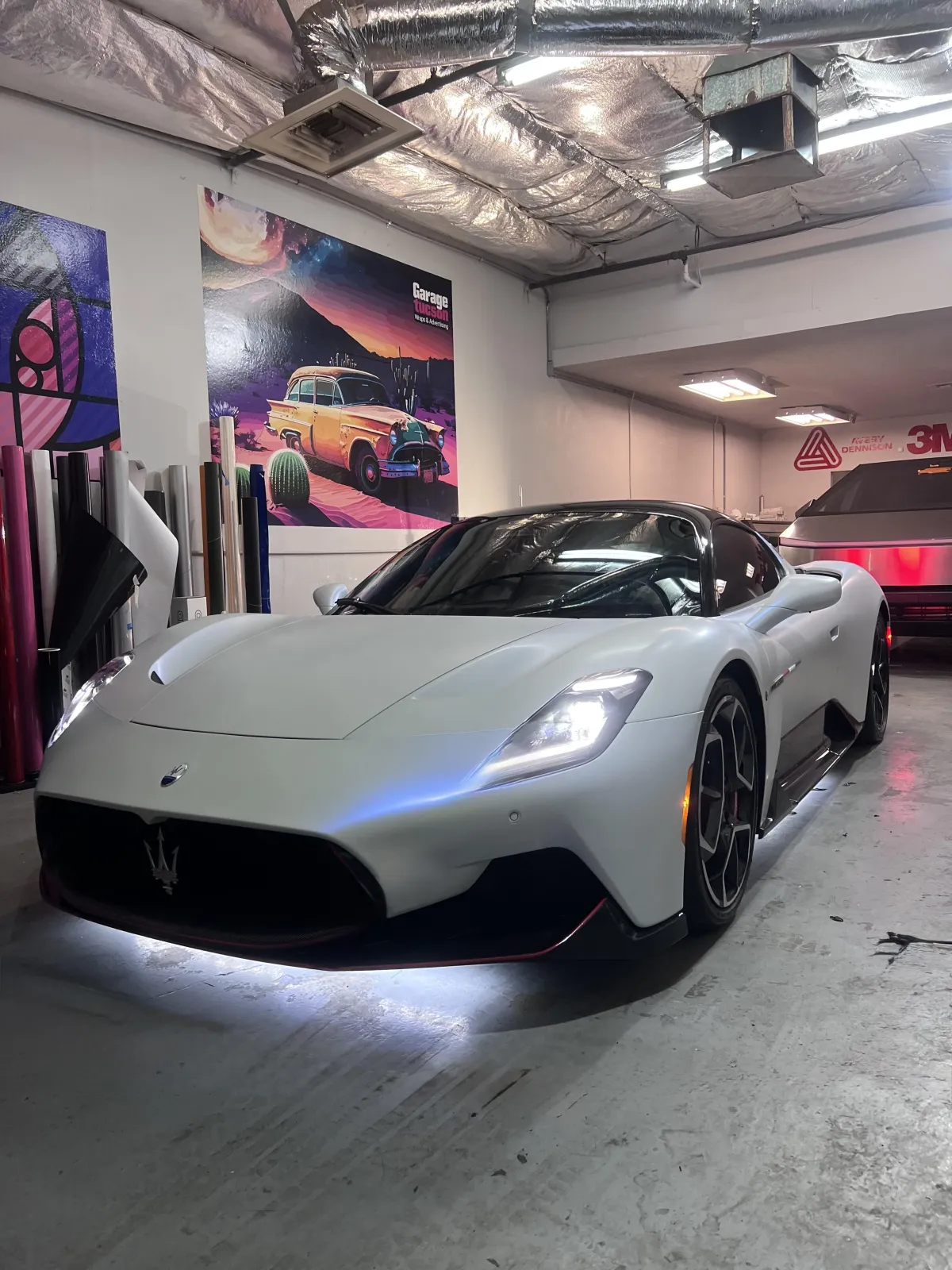 white box on brown wooden table