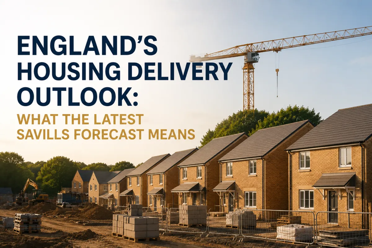 England's Housing Delivery Outlook: What the Latest Savills Forecast Means for the Housing Market