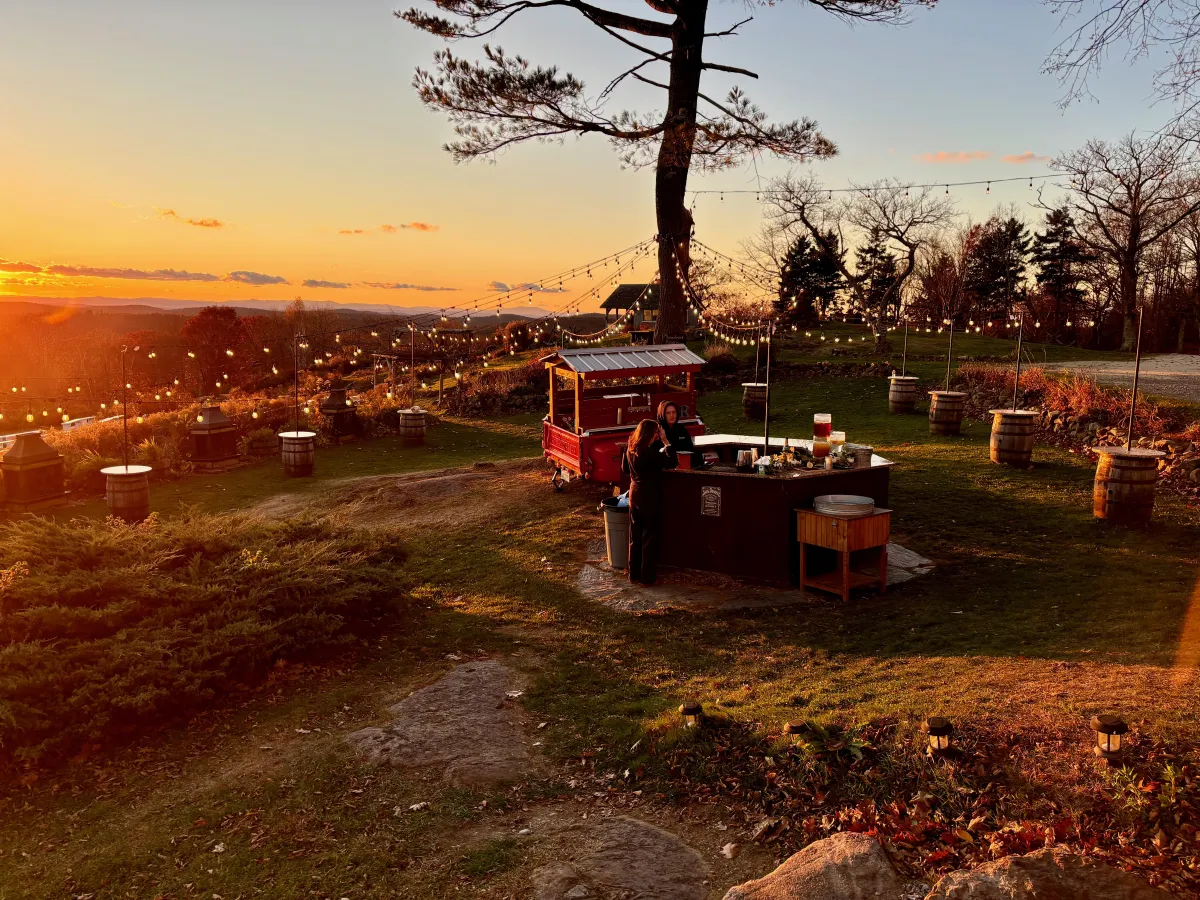 The tap truck and mobile bar setup for Vintage Cocktail in New Hampshire