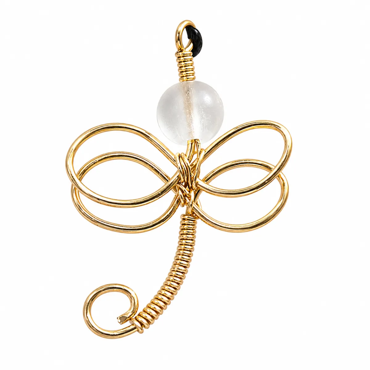 Close-up of Dragonfly Jewelry featured set on neutral background