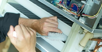 Ice machine repair service restoring ice production