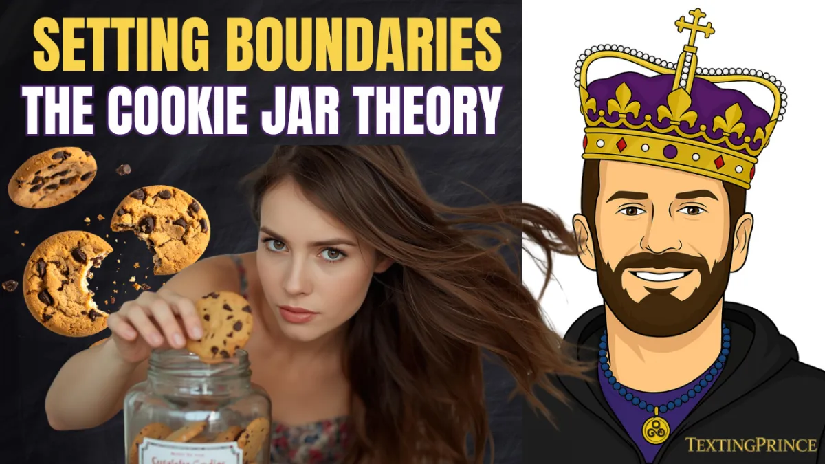 Man setting boundaries with women using the Cookie Jar Theory