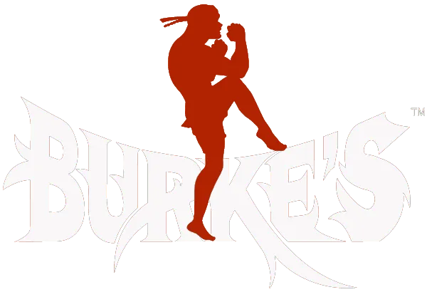 Burke’s Martial Arts logo for Muay Thai and self-defense training gym