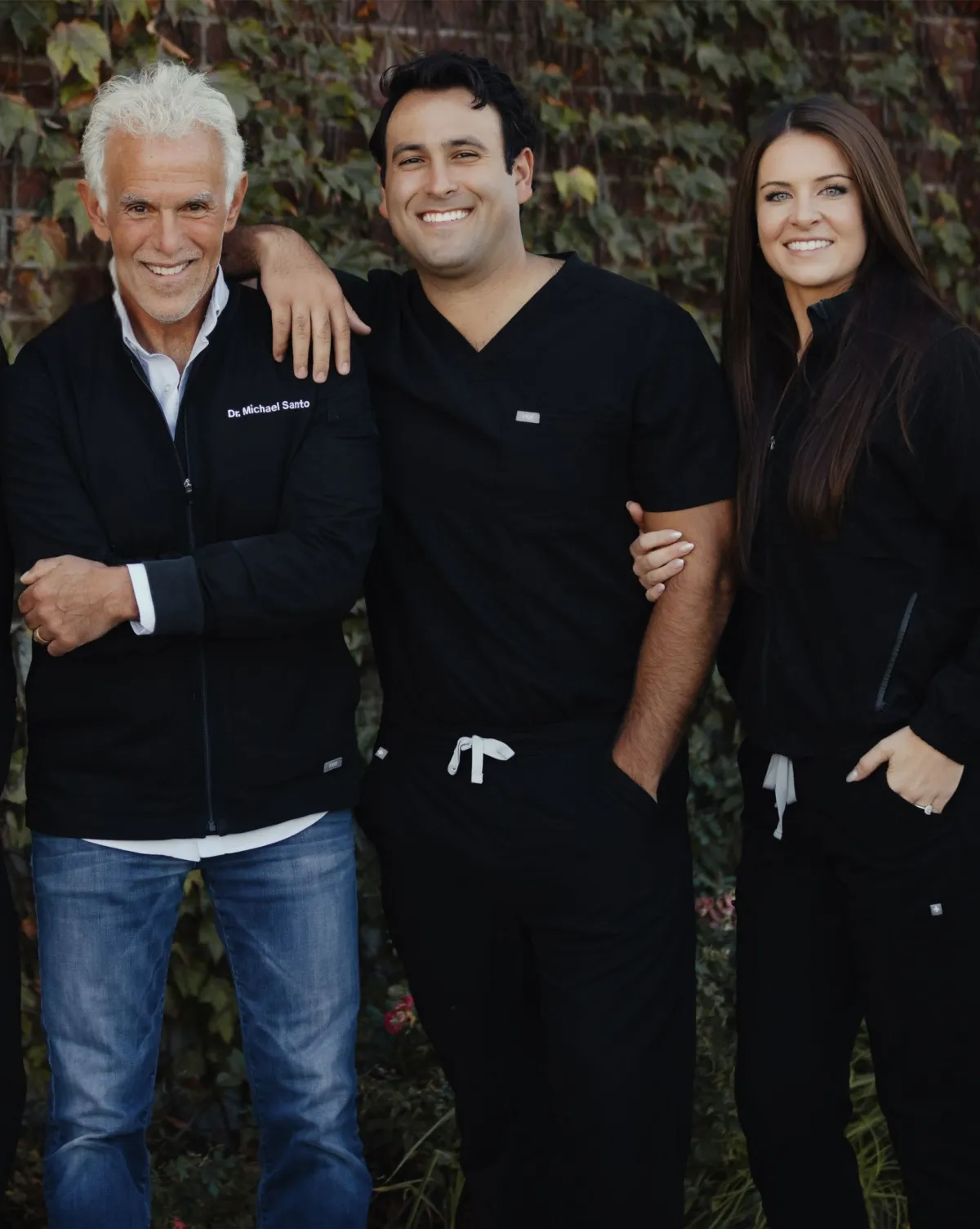 Dr. Michael Santo, Dr. Marcus Santo, Dr. Dr. Meaghan McCormick, the Dentists at Santo Dental Group