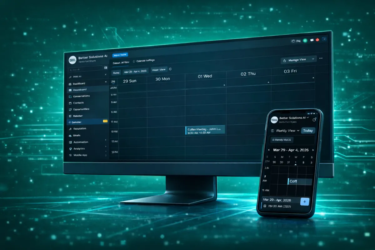 Futuristic tech dashboard visualizing automated messaging across connected devices