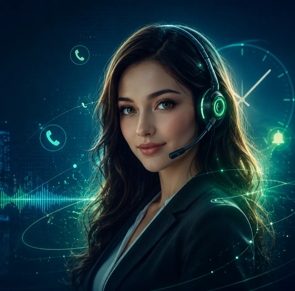 AI Receptionist Mobile Mockup Plumbing
