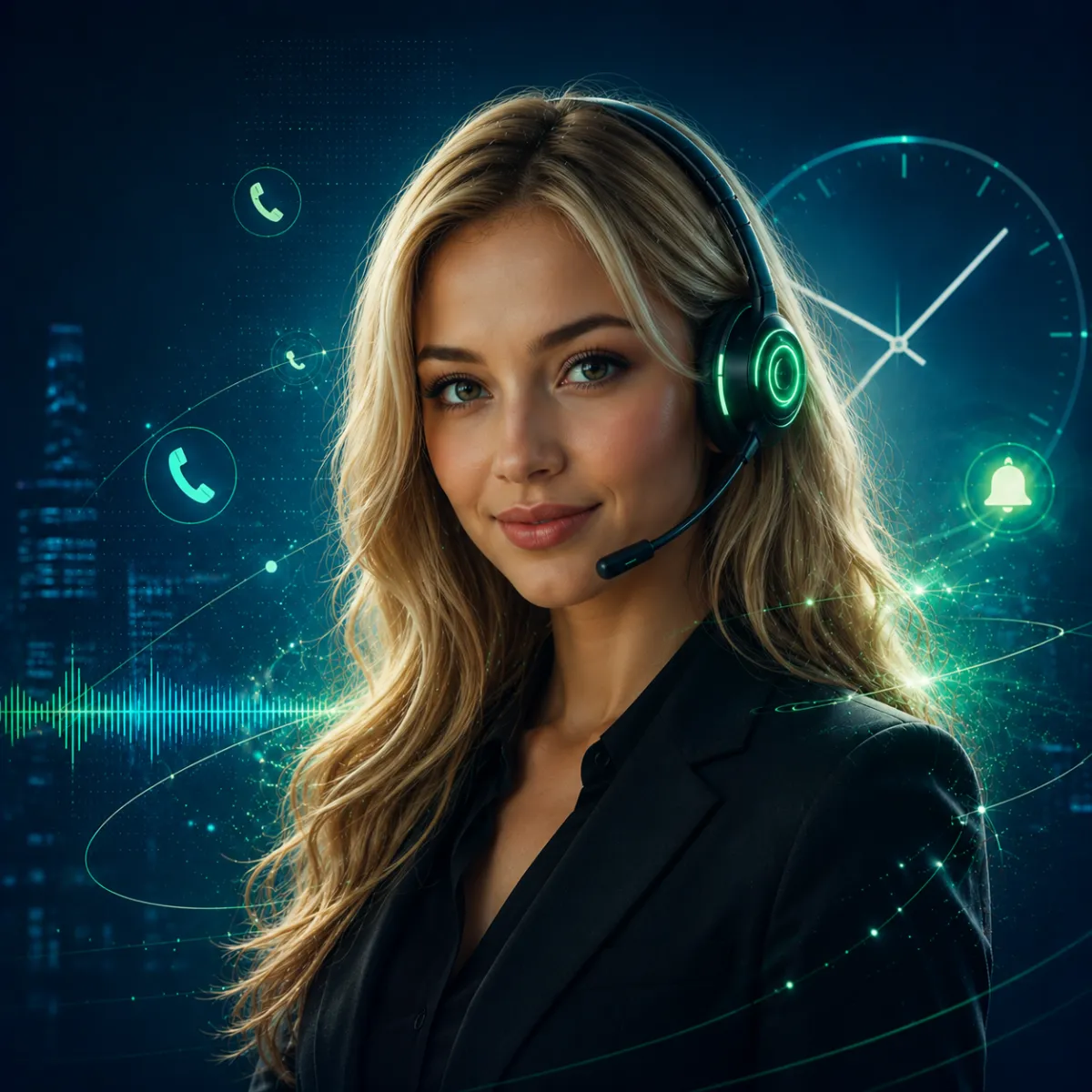 AI Receptionist Mobile Mockup Electrical