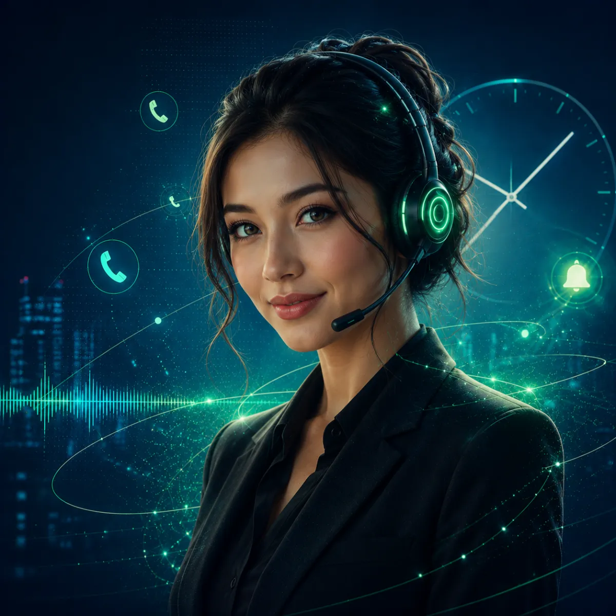 AI Receptionist Mobile Mockup Roofing