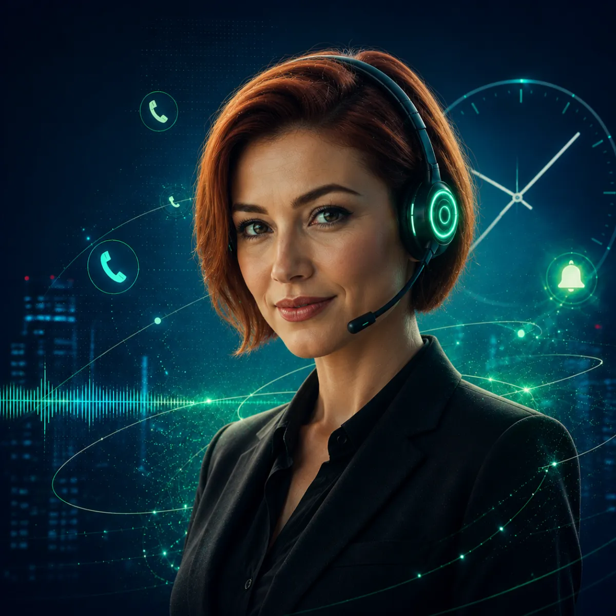 AI Receptionist Mobile Mockup Roofing