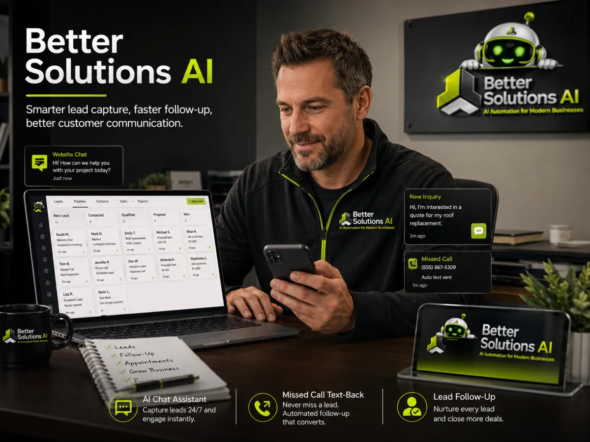 Infographic showing how small business leads can get lost without a follow-up system and how a smart system helps capture, notify, organize, and follow up with customers.
