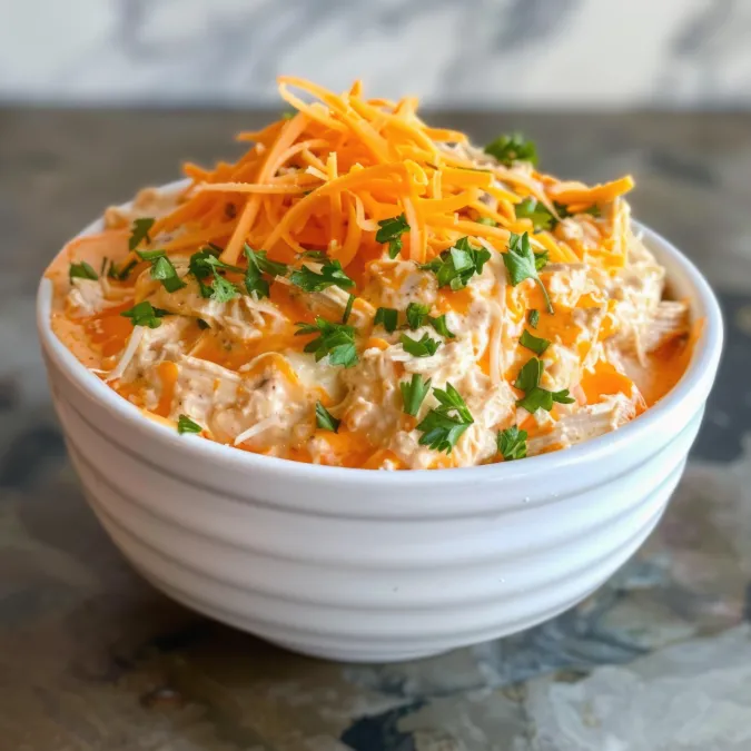 Healthy Buffalo Chicken Dip