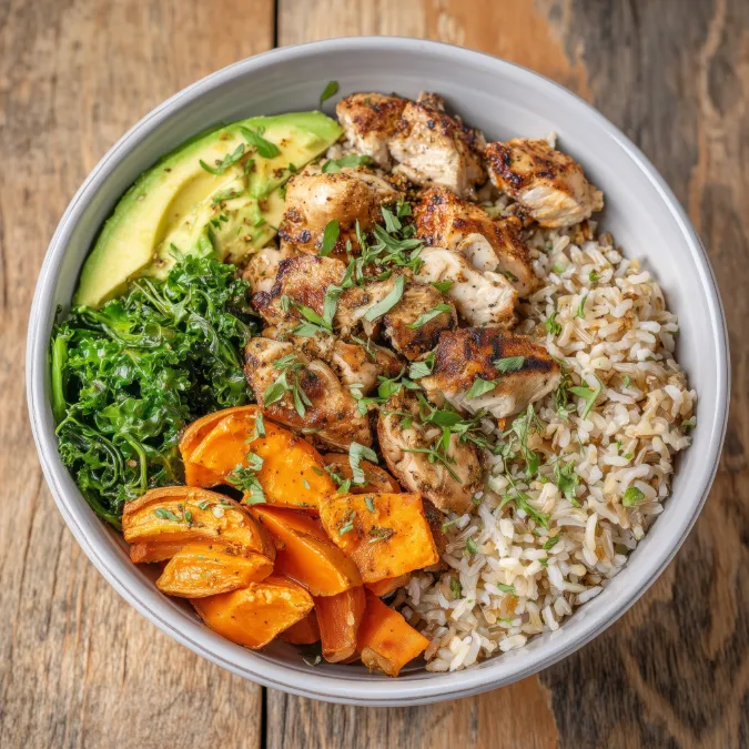 Chicken and Rice Power Bowl