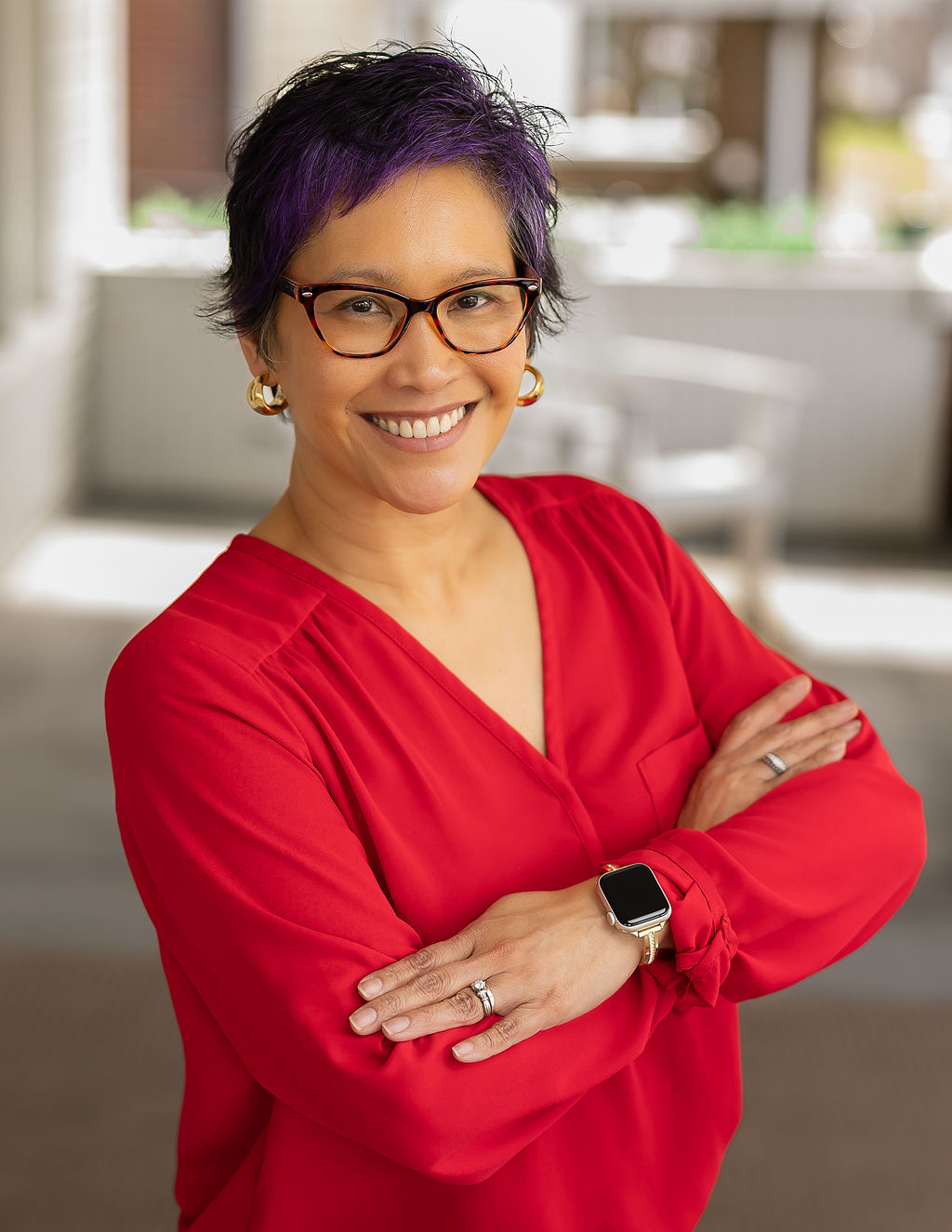 Dr Anne Gonzalez, smiling at the camera