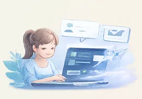 blue and white light fixture