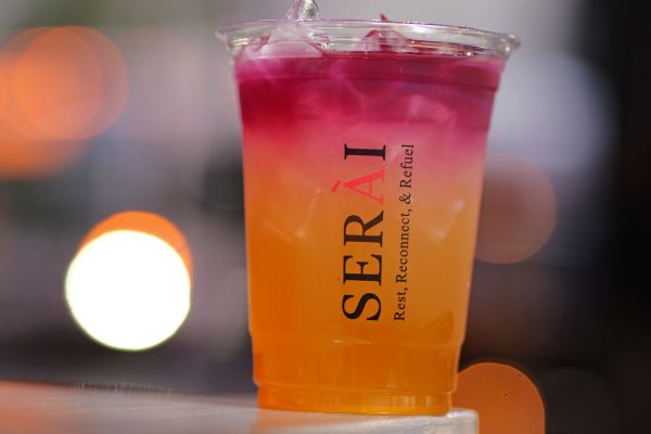 Serai Cafe & Deli storefront sign, Chicago IL