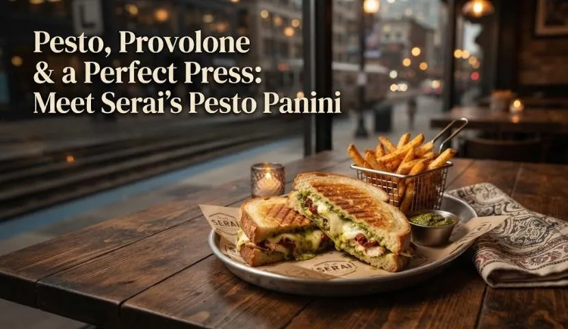 Pesto, Provolone & a Perfect Press: Meet Serai’s Pesto Panini