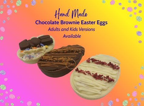 Handmade Brownie Easter Eggs