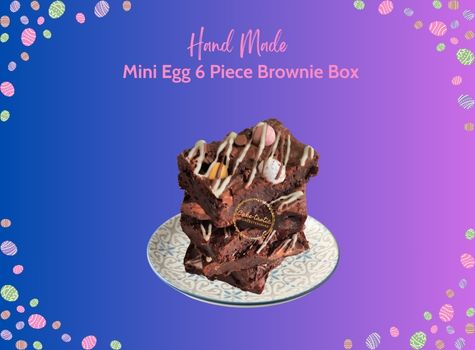 Easter Mini Egg Brownie or Blondie Stack