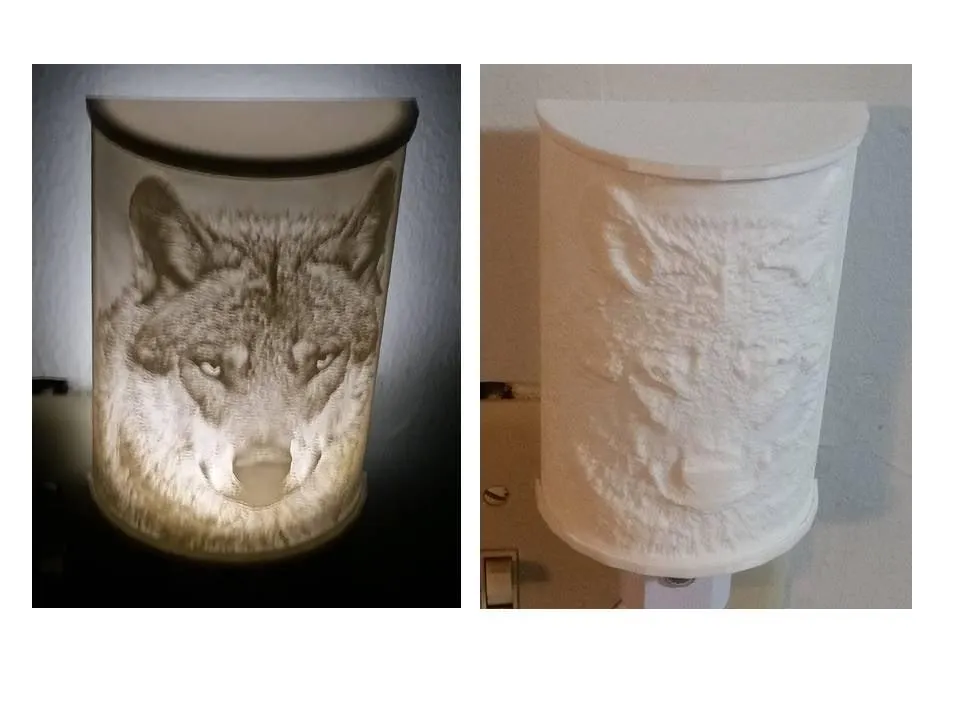 wolf night light