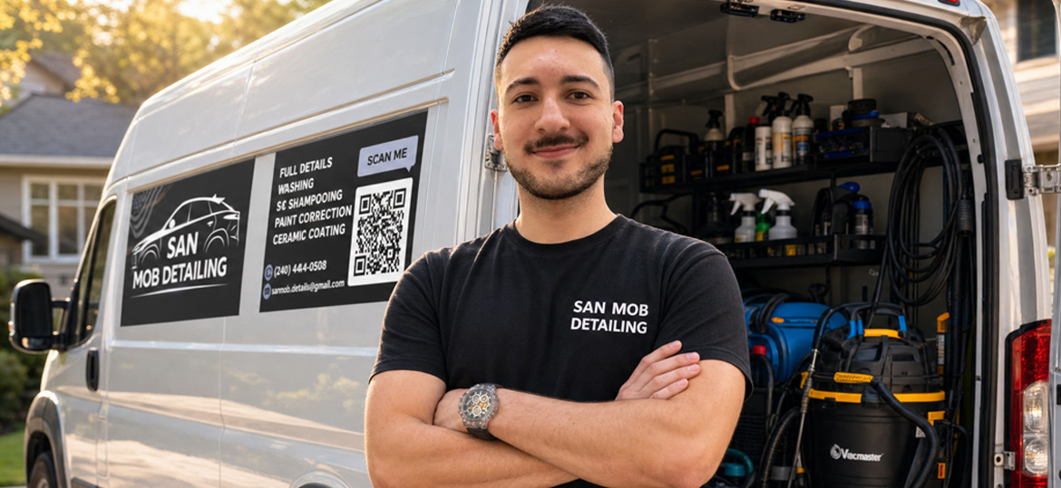 Sanjar Durdygulyyev with Sanjar Durdygulyyev Car Detailing Unit