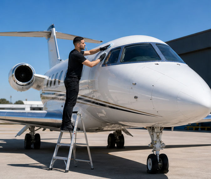 Exterior Aircraft Detailing in Alexandria, VA