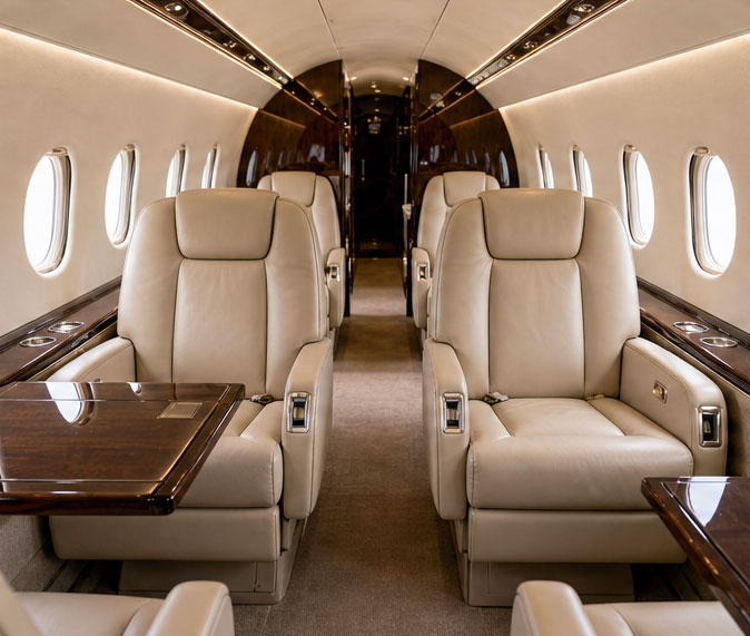 Interior Aircraft Detailing in Alexandria, VA