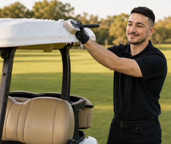 Our Golf Cart Detailing Process