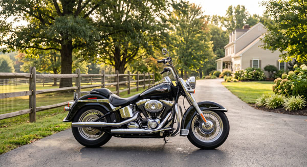 Motorcycle detailing in Clifton VA on a cruiser by San Mob Detailing