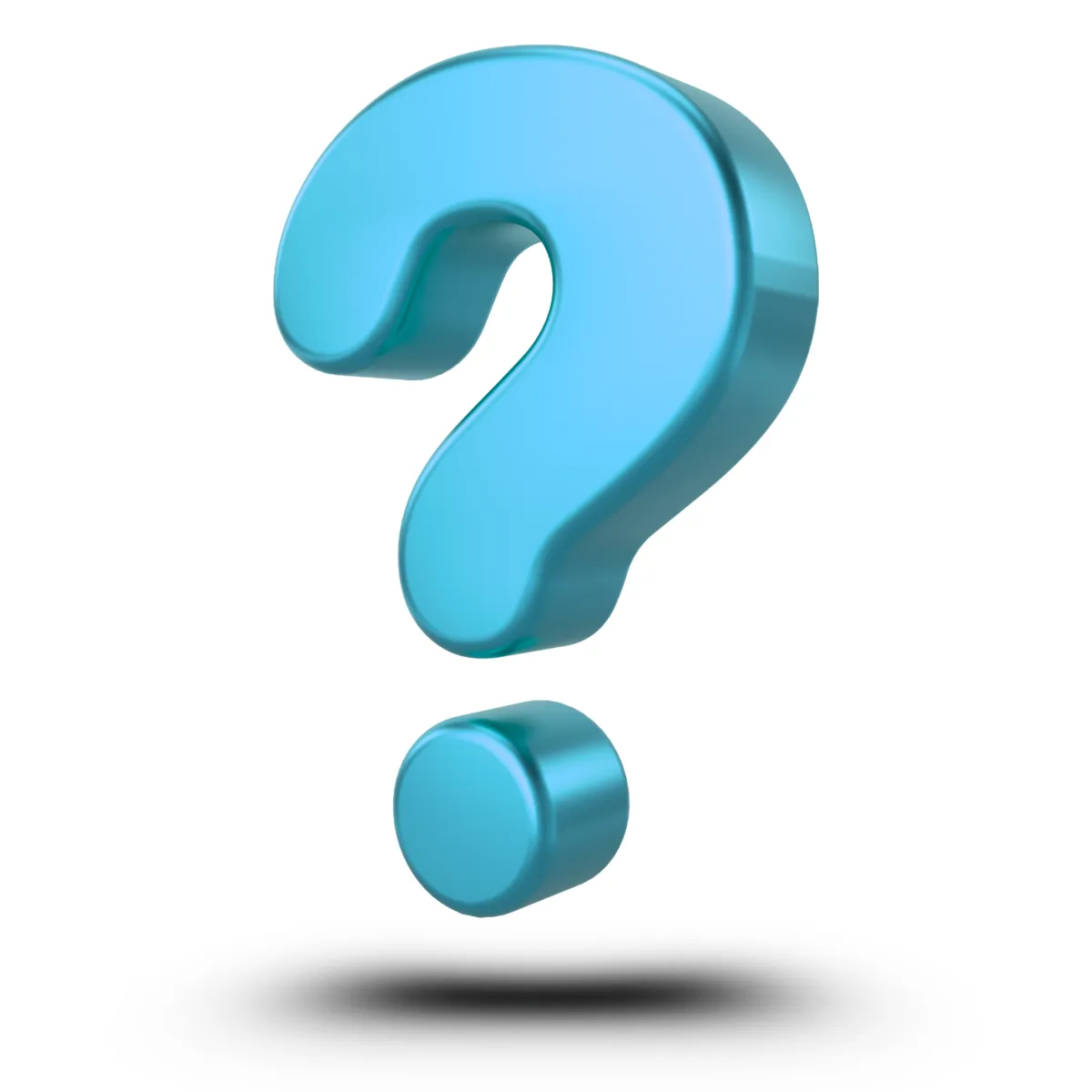 Kérdőjel formájú vektoros grafika egyszerű, letisztult stílusban.