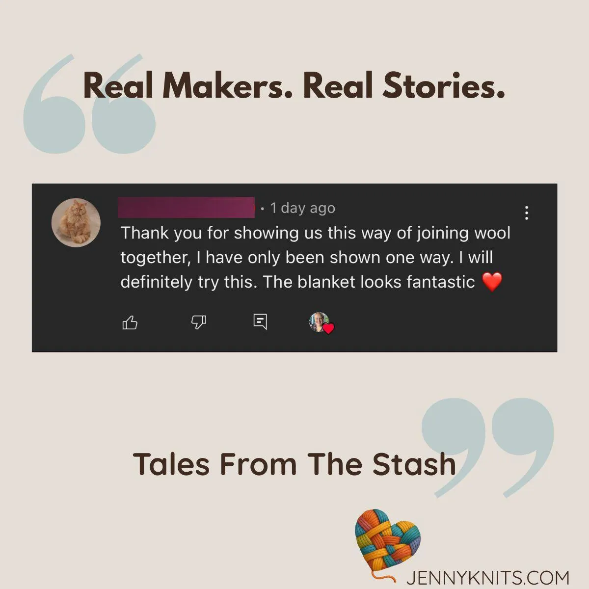 Tales From The Stash Testimonial