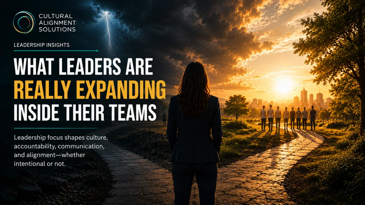What Leaders Are Really Expanding Inside Their Teams | Cultural Alignment Solutions