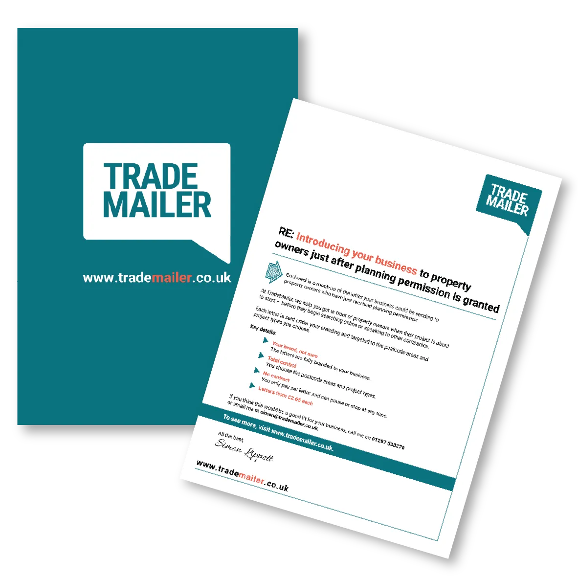 Trade Mailer Direct Mail Letter Design