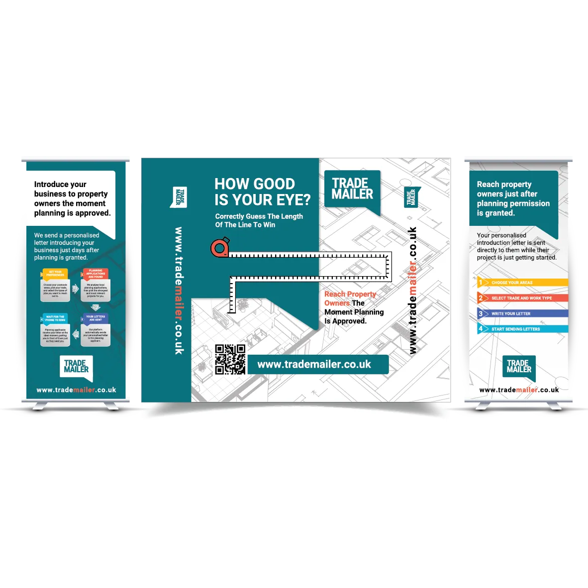 Trade Mailer Roller Banner and Exhibition Graphics