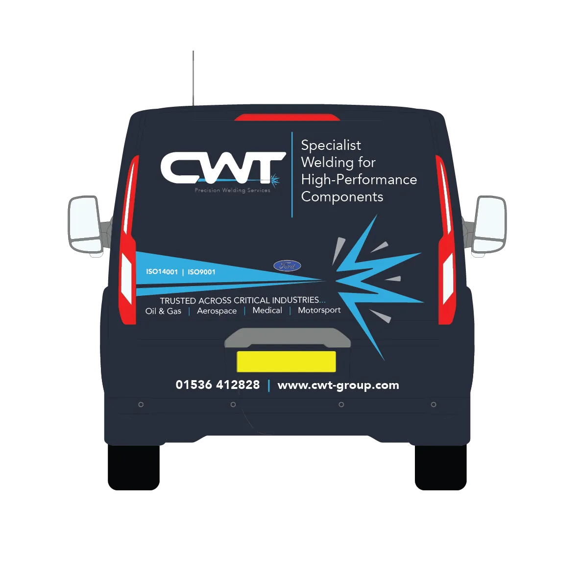 CWT Branded Van Vehicle Graphics design