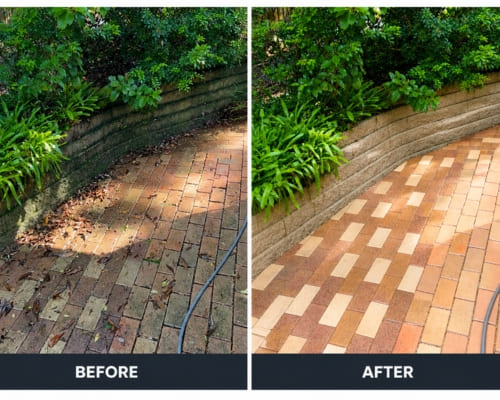 Driveway & Pathway Pressure Cleaning in Bangalow