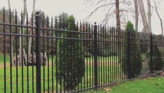 cedar rapids fence - custom wrought iron black iron fence