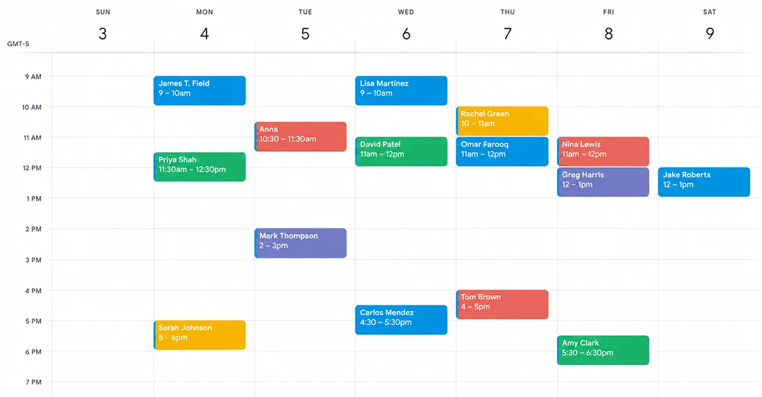 Pre-Approved Borrowers Appointment Bookings on Calendar made by Mortgage Clients for Mortgage Brokers in the U.S.