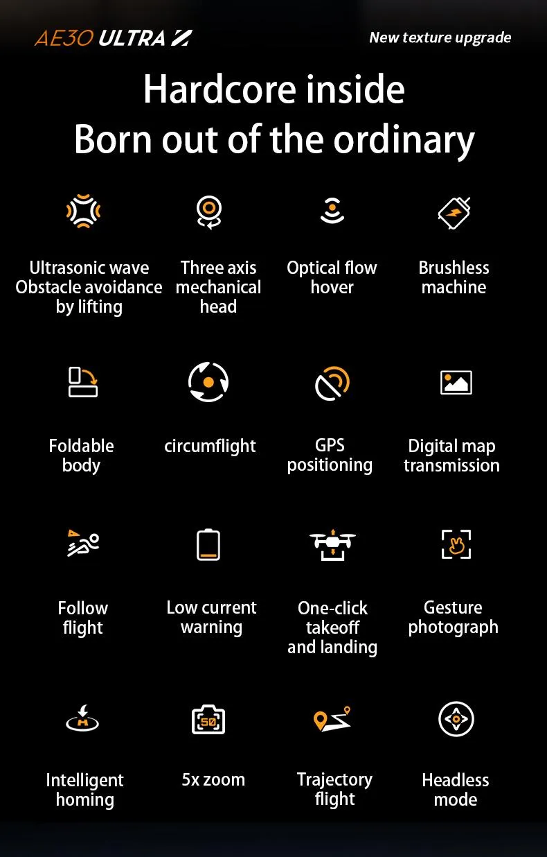 AE30 Ultra Drone Features