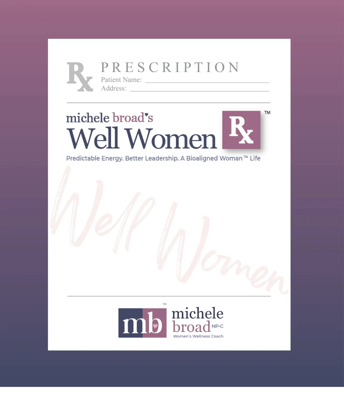 Well Women RX membership