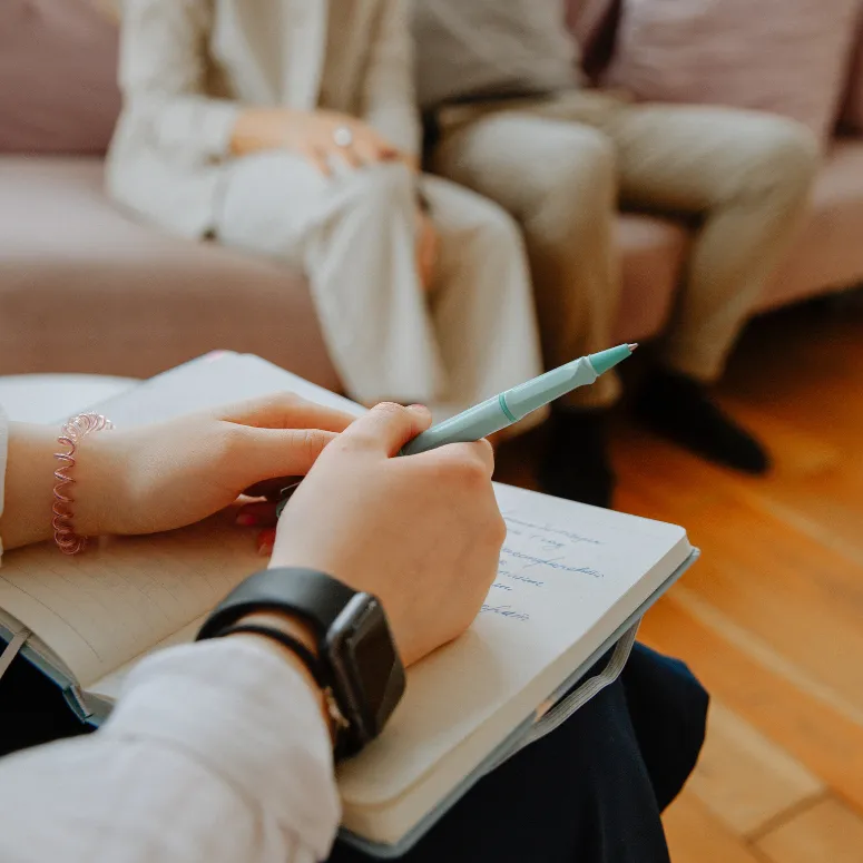 Hypnotherapy session for emotional healing and business growth