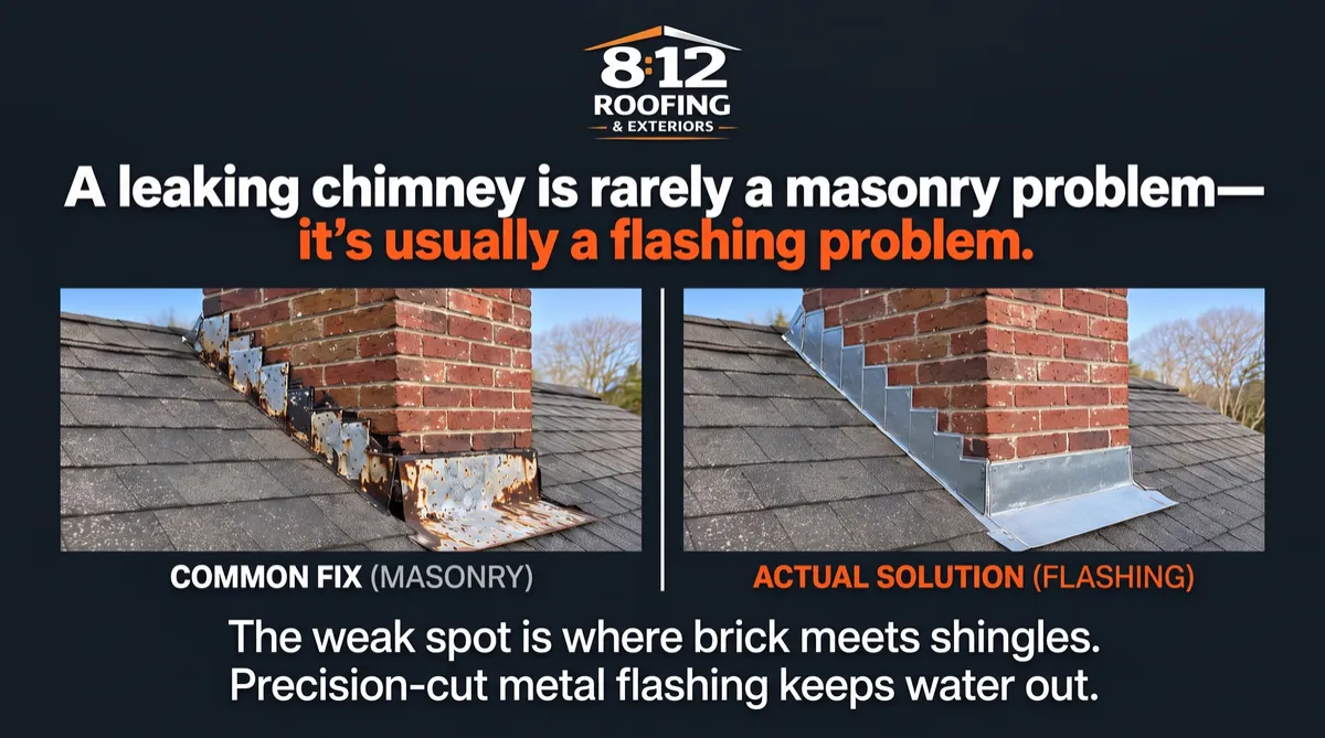 Chimney Leaks: Stop Blaming the Brick. Check the Flashing First.