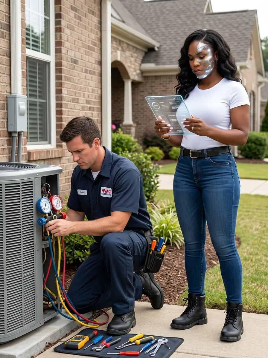 Modern interior hallway with potted plants and glass doors.