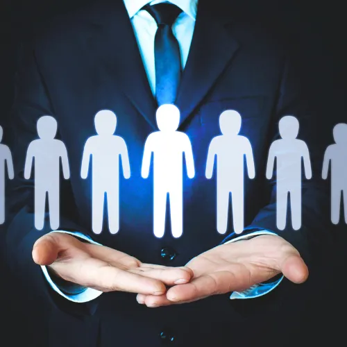 black laptop computer on table