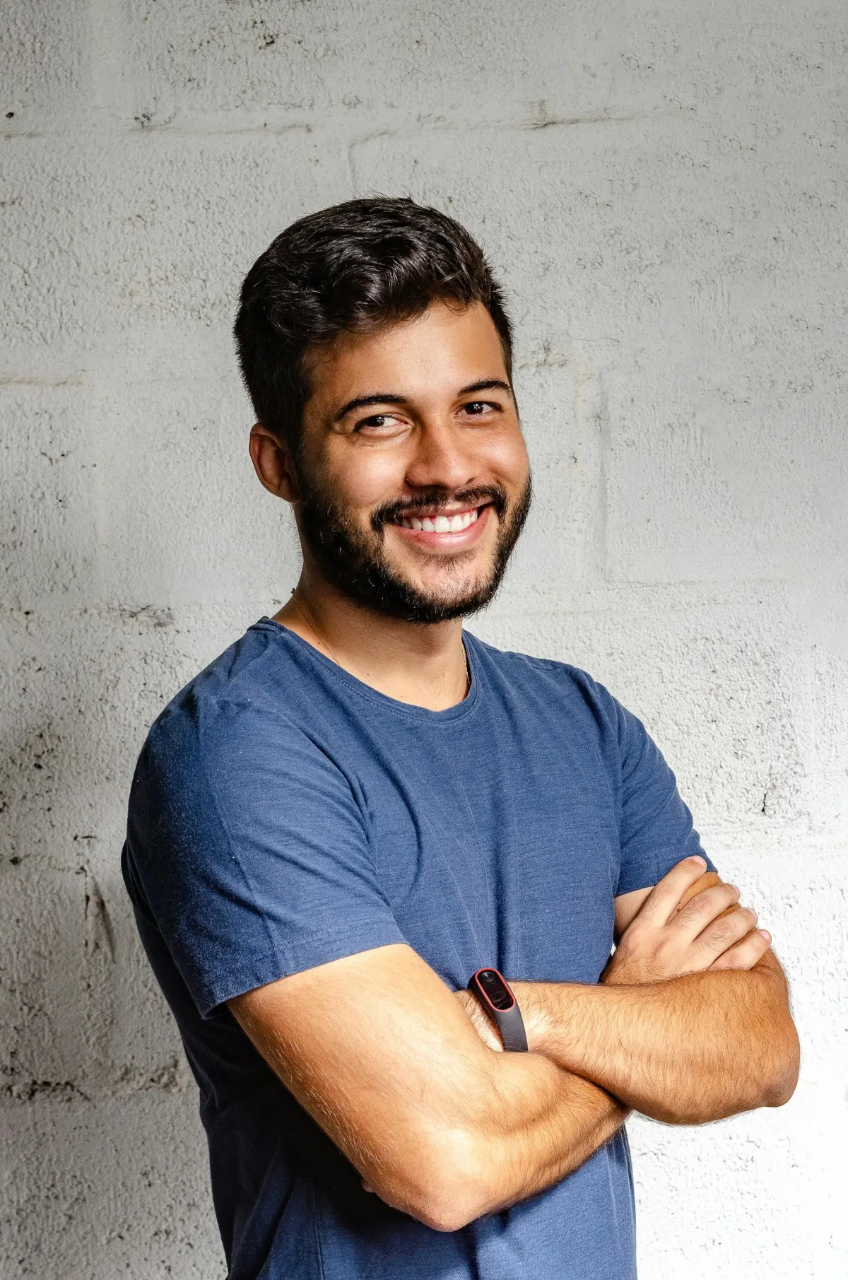 Man with straight smile